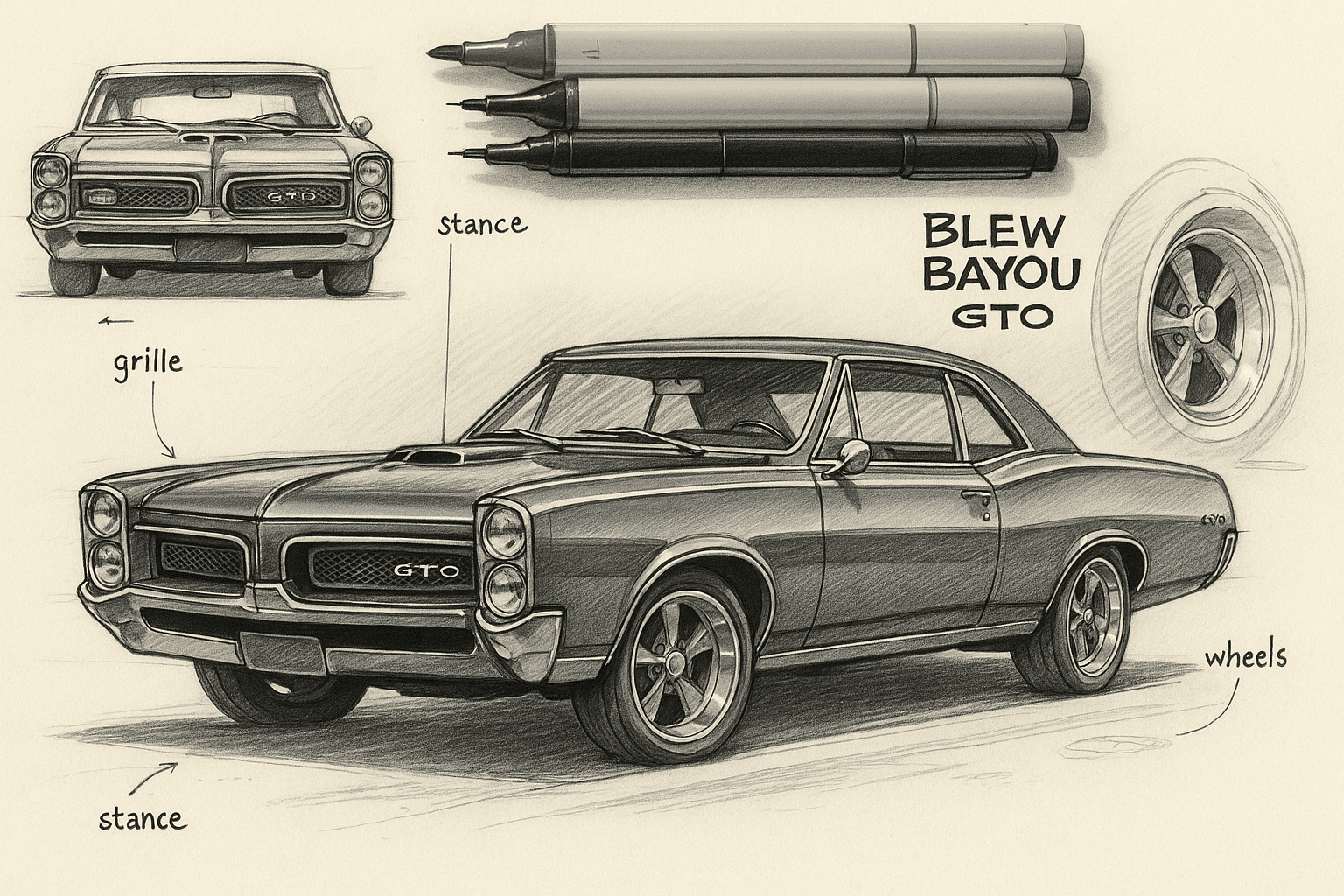 Blue Bayou vehicle drafting and design