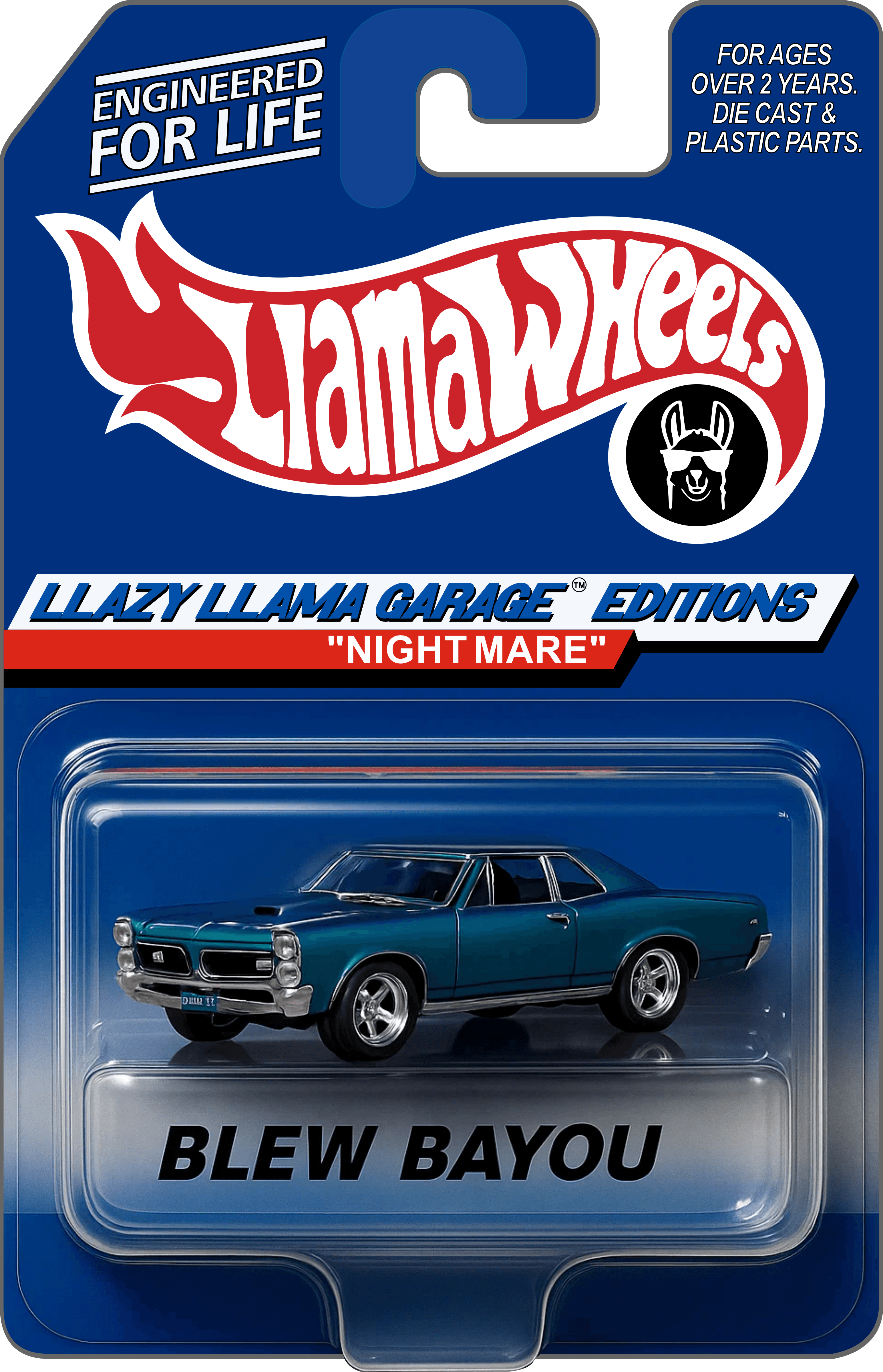 Blew Bayou Hot Wheels packaging