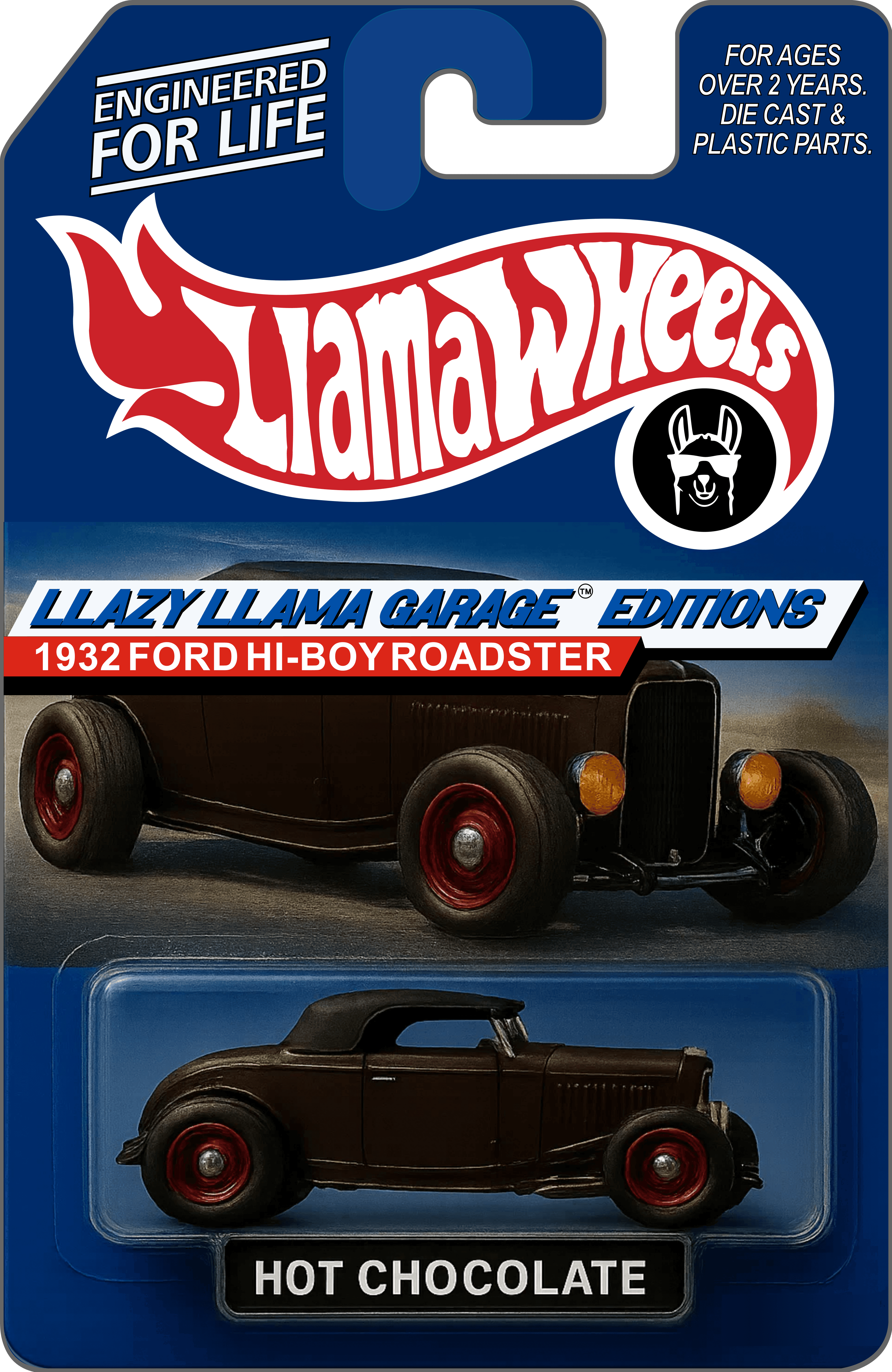 Hot Chocolate Hot Wheels packaging