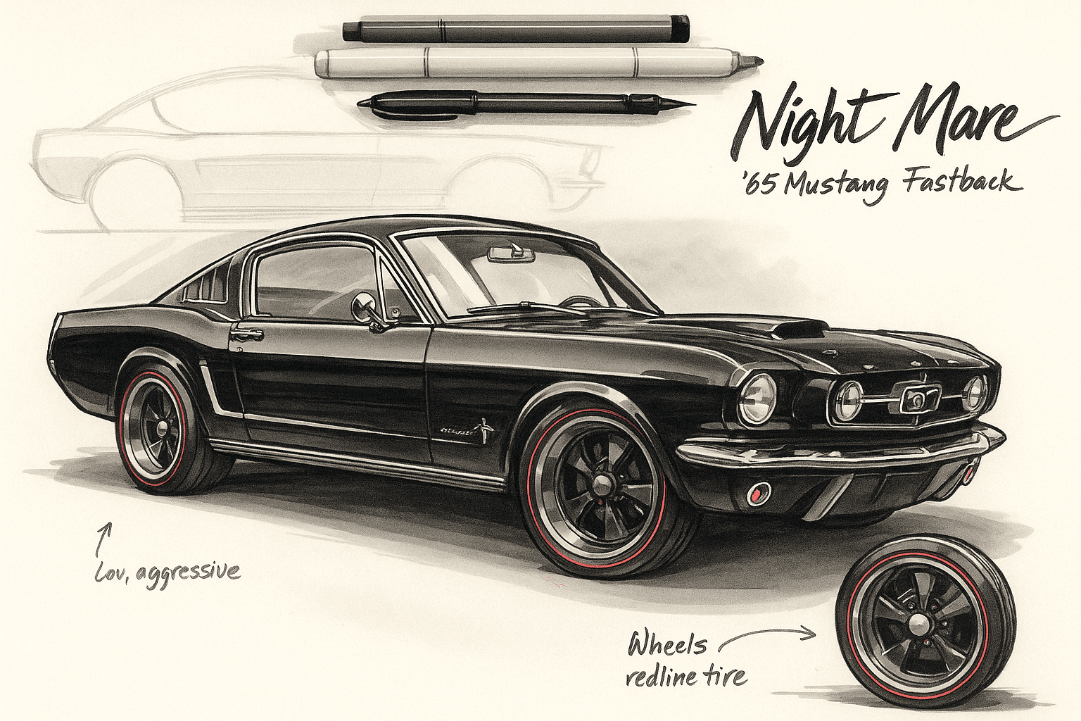 Nightmare Vehicle drafting and design