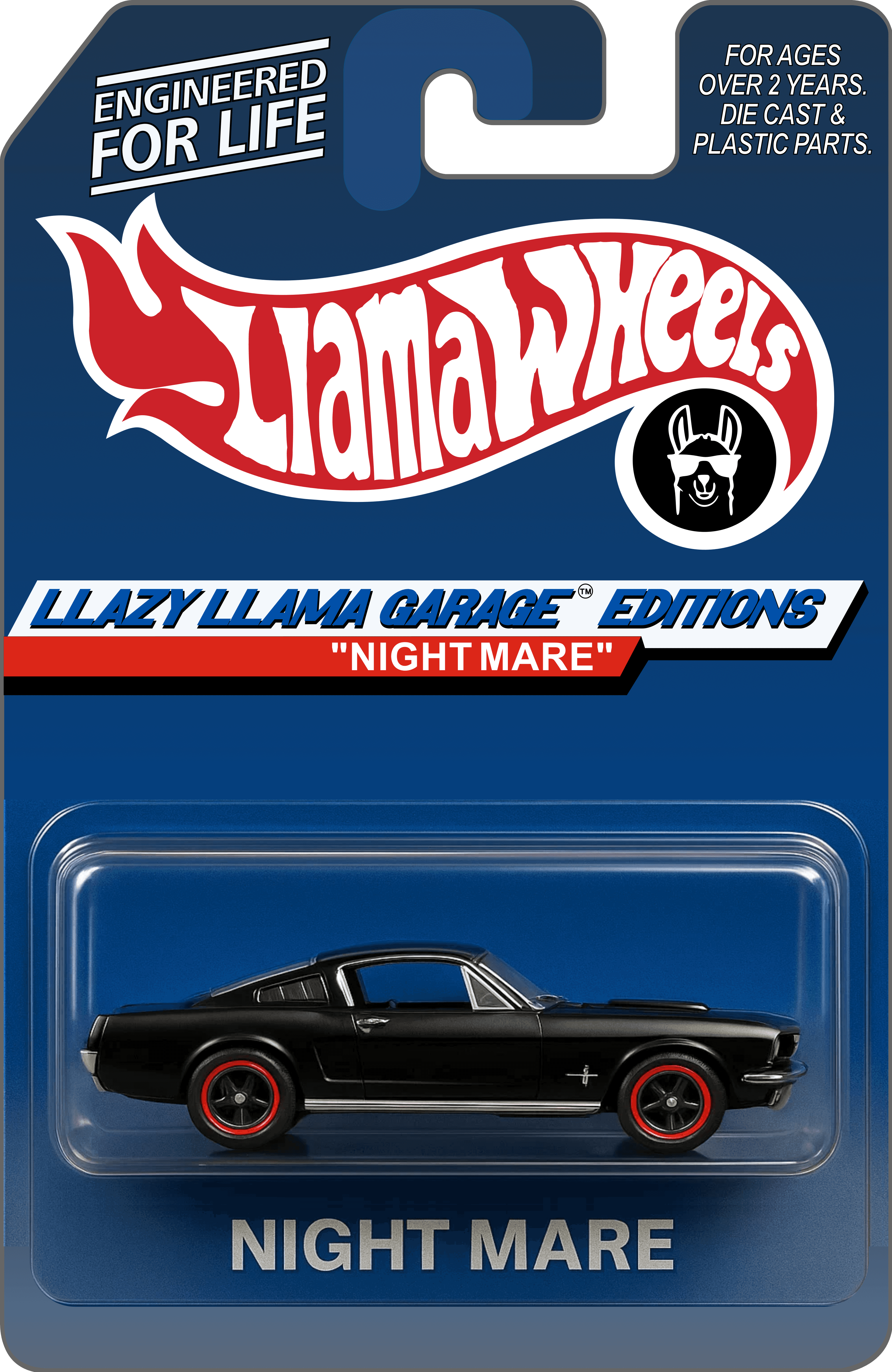 Night Mare Hot Wheels packaging