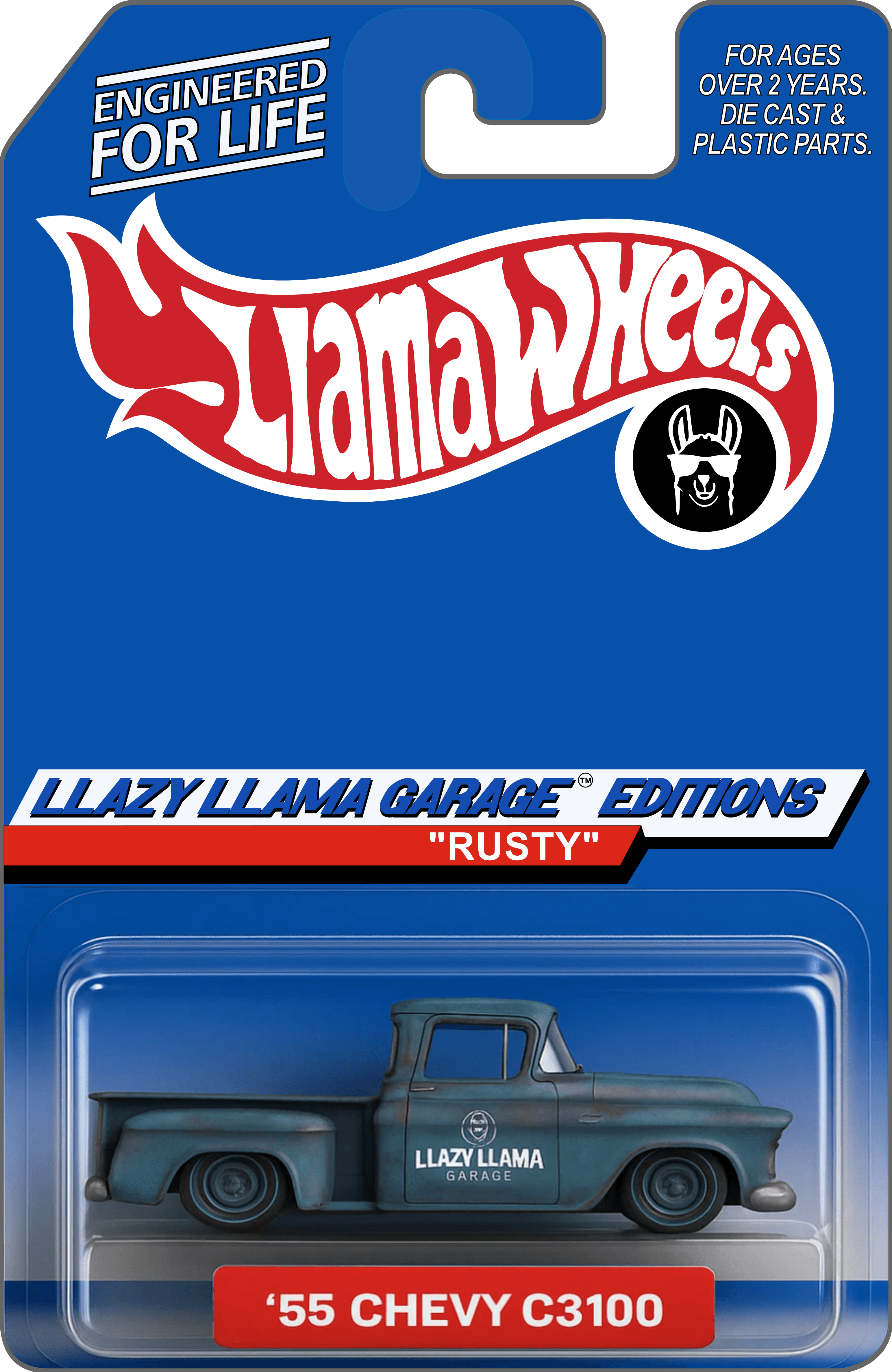 Rusty Hot Wheels packaging